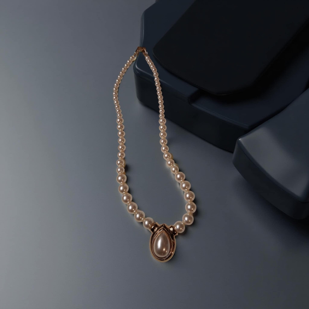 Napier Cream and Gold Necklace Classic Design